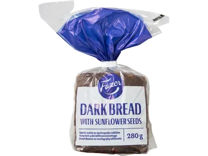 Fazer Tumšā sēklu maize šķēlēs