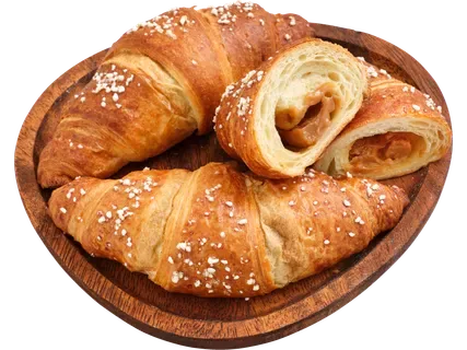 Kruasāns ar karameļu pildījumu