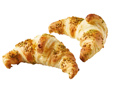 Kruasāns ar pistāciju pildījumu