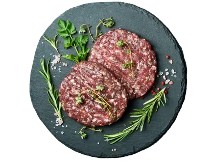 Linnamäe Brieža gaļas burgers ar cieto sieru