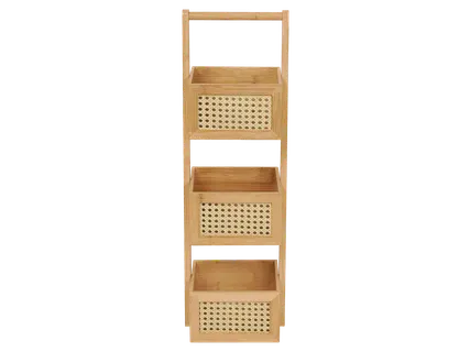 LIVARNO Pārnēsājams bambusa vannas istabas plaukts