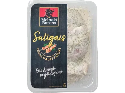 MELNAIS BARONS Vistas gaļas šašliks Sulīgais