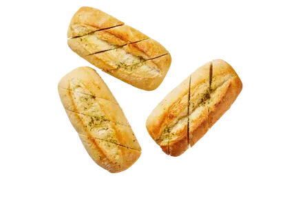 Mini bagete ar ķiploku sviestu