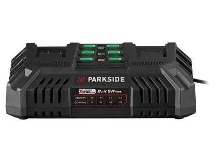 PARKSIDE PERFORMANCE Dubultais akumulatoru lādētājs 20 V 2 x 4,5 A PDSLG 20 B1