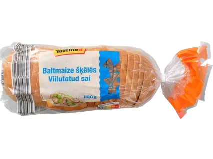 Tastino Baltmaize šķēlēs