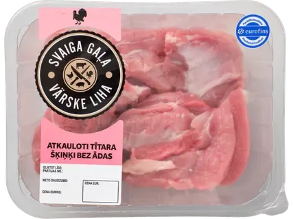 Tītara  šķiņķi atkauloti, bez ādas