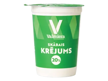 Skābais krējums VALMIERA 20% 450g