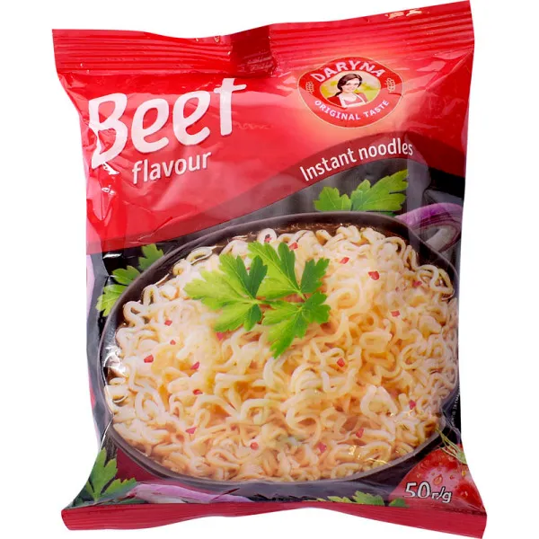 Nūdeles ā/p Daryna ar liellopu gaļas garšu 50g