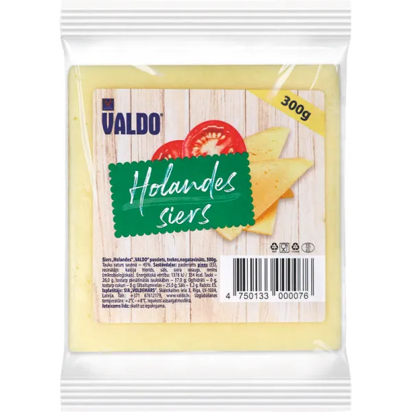 Siers Holandes 45% 300g, Valdo