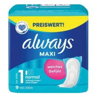 Always Maxi higiēniskās paketes (Normal) 9gab