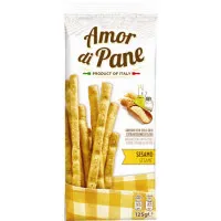 AMOR DI PANE Grissini maizes stienīši Sesamo 125g