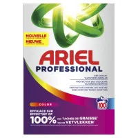 Veļas mazgāšanas pulveris  ARIEL Professional, Color, 100 m.r., 5,5 kg.