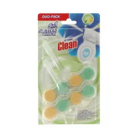 AT HOME Active tualetes skalošanas bloks ar citronu aromātu 2x45g