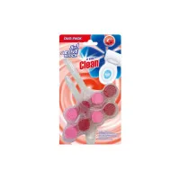 AT HOME Active tualetes skalošanas bloks ar ziedu aromātu 2x45g
