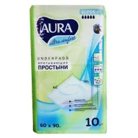 AURA Ultra Comfort vienreizlietojamie paladziņi 60x90cm 10gb