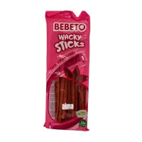 BEBETO Wacky Sticks Strawberry želejas konfektes 160g
