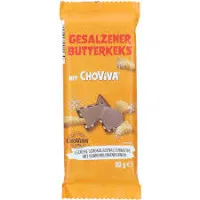 CHOVIVA piena šokolādes tāfelīte ar sviesta cepumu gabaliņiem un sāli 80g