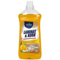 DELUXE lamināta un korķa grīdu tīrīšanas līdzeklis ar apelsīnu smaržu 1L
