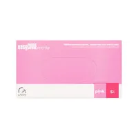 EASYCARE Nitrile cimdi bez pūdera, rozā, S, 100gab