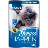 Edeka Genuss Happen barība kaķiem ar mencu 100g