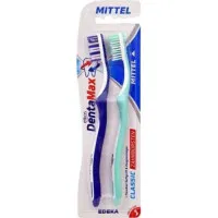 ELKOS Denta Max Medium x2 vidēji cietas zobu birstes