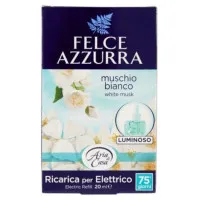 FELCE AZZURRA Muschio Bianco elektriskā gaisa atsvaidzinātāja rezerve 20ml