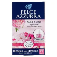 FELCE AZZURRA Peony & Cherry Blossom elektriskā gaisa atsvaidzinātāja rezerve 20ml