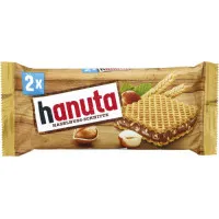 Ferrero Hanuta vafele ar riekstu krēmu un šokolādi 44g