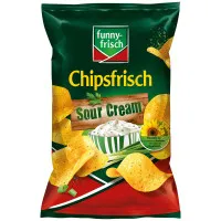 FUNNY-FRISCH Sour Cream kartupeļu čipsi 150g