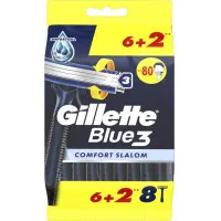 GILLETTE Blue 3 Comfort Slalom vienreizlietojami skuvekļi 8gab