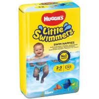 HUGGIES Little Swimmers autiņbiksītes peldēšanai #2-3, 3-8kg, 12gab