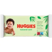 HUGGIES Natural Care mitrās salvetes 56gab