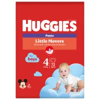 Huggies Pants Boy 4 (9-14kg) biksītes 72gb.
