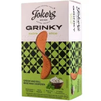 JOKERS GRINKY grauzdiņi ar skābā krējuma un diļļu garšu 90 g