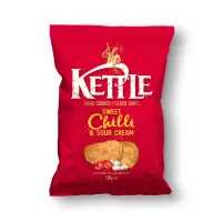 KETTLE Sweet Chili kartupeļu čipsi 130g