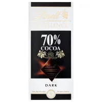 LINDT Excellence 70% Intense Dark tumšās šokolādes tāfelīte 100g