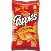LORENZ PEPPIES kviešu uzkoda ar bekona garšu 75g