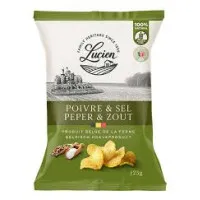 Lucien Classic kartupeļu čipsi ar pipariem un sāli 125g