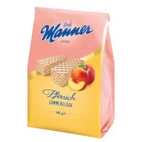 MANNER Peach vafeles 185g