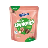 MANNER Wafer Crunchies vafeles tumšajā šokolādē 130 g