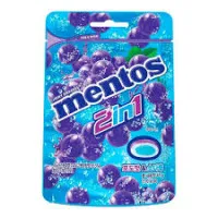 MENTOS 2in1 Grape & Soda dražejas 45g