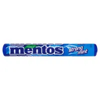 Mentos Strong Mint košlājmās konfektes ar stipru piparmētru garšu 37.5g