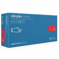 Mercator nitrylex® nitrila cimdi bez pūdera, zili, L izmērs 100gab