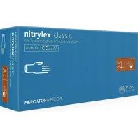 Mercator nitrylex® nitrila cimdi bez pūdera, zili, XL izmērs 100gab