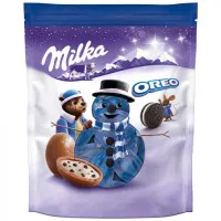 MILKA piena šokolādes konfektes ar Oreo un piena krēma pildījumu 86g TERMIŅŠ 31.03.2026.