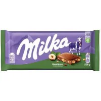 Šokolādes tāfelīte Whole Hazelnuts 95g, Milka