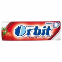 Orbit Strawberry košļājamā gumija ar zemeņu garšu 14g
