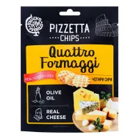 PIZZETTA CHIPS Quattro Formaggi maizes uzkodas 70g