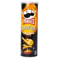 PRINGLES Super Hot čilī, citrona un krabju garšas kartupeļu čipsi 110g