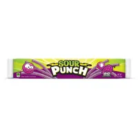 SOUR PUNCH Grape Straws želejas konfektes 57g